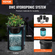 VEVOR DWC Hydroponics Grow System Deep Water Culture with Top Drip 4 Buckets