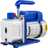 VEVOR 3CFM 1/4HP Περιστροφικό πτερύγιο ψυκτικού Αντλία κενού A/c Αντλία εκκένωσης κενού Αγγλικά R134a 1720 rpm One Stage