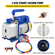 VEVOR 4CFM 1/4HP Αντλία κενού αέρα Ψύξη HVAC Σετ μετρητή πολλαπλής AC R134a Kit