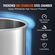 VEVOR Vacuum Chamber Tempered Glass Lid Vacuum 5 Gal Silicone Degassing Chamber