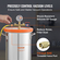 VEVOR Vacuum Chamber Tempered Glass Lid Vacuum 5 Gal Silicone Degassing Chamber