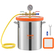 VEVOR Vacuum Chamber Tempered Glass Lid Vacuum 5 Gal Silicone Degassing Chamber