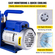 Αντλία κενού ψύξης VEVOR 6 CFM 1/2 HP, Κιτ ψύξης AC αντλίας κενού αέρα 2 σταδίων, Συσκευασία κενού ψύξης διαμόρφωσης κενού, Ψύξη κλιματισμού Combo HVAC 1/2 HP