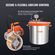 VEVOR 3 Gallon Vacuum Chamber and 3,5 CFM Pump Kit, Tempered Glass Lid Vacuum Chamber Dessing Kit, Μονοβάθμια αντλία κενού με φιάλη λαδιού 250 ml, για σταθεροποίηση ξύλου, απαέρωση σιλικονών, εποξειδικά