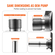 VEVOR Αντλία καυσίμου υψηλής πίεσης 50-80 L/h Ρυθμός ροής 0,5 Mpa Πίεση για Kia Hyundai Santa 35320-2g720 35320-2g740