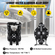 VEVOR Air-Operated Double Diaphragm Pump 1 inch Init Outlet Aluminium 35 GPM Max 120 PSI, Nitrile Diaphragm, QBY4-25L-1inch-35