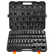 VEVOR Impact Sockets Σετ 59 τμχ 6-Point 3/8&quot; &amp; 1/2&quot; Drive Bit Ratchet Tool Kit