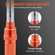 VEVOR Ροπόκλειδο, 1/4-ιντσών Drive Click Torque Wrench 20-200in.lb/3-23n.m, Ρυθμιζόμενο σετ δυναμόκλειδο διπλής κατεύθυνσης, Μηχανικό κιτ ροπόκλειδο ζυγαριών διπλού εύρους με ράβδο επέκτασης προσαρμογέων