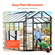 VEVOR Polycarbonate Θερμοκήπιο 8 x 14 Ft Υπαίθριο περίπατο Θερμοκήπιο για Κήπο