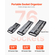 VEVOR Portable Socket Organizer Set 3PCS 76-Clip Magnetic Socket Tray Metric/SAE