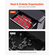 VEVOR Magnetic Socket Organizer Set 3PCS Magnetic Socket Trays Red for SAE