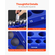 VEVOR Magnetic Socket Organizer Set 4PCS Socket Trays Blue &amp; Red for Metric SAE