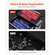 VEVOR Magnetic Socket Organizer Set 6PCS Socket Trays Blue &amp; Red for Metric SAE