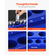 VEVOR Magnetic Socket Organizer Set 6PCS Socket Trays Blue &amp; Red for Metric SAE