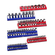 VEVOR Magnetic Socket Organizer Set 6PCS Socket Trays Blue &amp; Red for Metric SAE