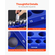 VEVOR Magnetic Socket Organizer Set 8PCS Socket Trays Blue &amp; Red for Metric SAE
