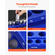 VEVOR Magnetic Socket Organizer Set 3PCS Magnetic Socket Trays Blue for Metric
