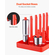 VEVOR Socket Organizer Set 8PCS High-Rod Socket Tray Black &amp; Red for Metric SAE