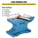VEVOR Single Horn Anvil 55 Lbs / 25,4 Kg Χυτοσίδηρος σιδηρουργός αμόνι προς πώληση Εργαλεία και εξοπλισμός σφυρηλάτησης Anvil Rugged Round Horn Anvil Blacksmith Jewelers Metalsmith Blacksmith Tool