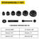 VEVOR 6 Die 10 Ton Hydraulic Knockout Punch 1/2&quot; έως 2&quot; Hand Tool Cutter Driver Kit, Σετ τρυπών κοπής εργαλείων πριονιού ηλεκτρικό μεταλλικό τρυπάνι