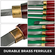 VEVOR Wood Chisel Σετ 8τμχ Σμίλες τόρνου 7INCH/17CM Ξυλουργικές σμίλες 9INCH Εργαλεία τόρνου ξύλου Σμίλες τόρνου Εργαλειοθήκη ξύλου για ξυλογλυπτική ρίζα σκάλισμα επίπλων σκάλισμα Τόρνοι κόκκινο