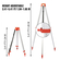 Τρίποδο αλουμινίου &amp; 5m Survey Leveling Staff for Laser Level /Dumpy Tripod 1,65m