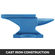 VEVOR Single Horn Anvil 25Lbs/11Kg Χυτοσίδηρος σιδηρουργός αμόνι προς πώληση Εργαλεία και εξοπλισμός σφυρηλάτησης Anvil Rugged Round Horn Anvil Blacksmith Jewelers Metalsmith Blacksmith Tool