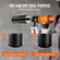 Τρυπάνι VEVOR Core, 4,25&quot; Wet/Dry Diamond Core Drill Drill for Brick and Block, Τρυπάνι πυρήνα σκυροδέματος με προσαρμογέα μύτης πιλότου και λεπίδα πριονιού, βάθος διάτρησης 9,5&quot;, 5/8&quot;-11 εσωτερικό σπείρωμα, συγκόλληση με λέιζερ