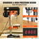 Πρέσα τρυπανιού πάγκου VEVOR 750W, 440-2580 RPM Συνεχώς μεταβλητή ταχύτητα τρυπανιού με ανακλινόμενο τραπέζι εργασίας 0-45°, αιώρηση 12 ιντσών, φως εργασίας LED, τοποθέτηση ακτίνων Χ