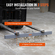 VEVOR Hanging Magnetic Sweeper Pickup Tool, 47,6 kg Nail Hang-Type Magnetic Forklift Sweeper, Industrial Grade Magnets Ατσάλινο Υλικό κυνηγιού Αξεσουάρ για μάζεμα καρφιών Μπουλόνια Σιδερένια τσιπ μέταλλα