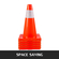 VEVOR 12Pack 18\&quot; Traffic Cones, Safety Road Parking Cones Βάση PVC, Πορτοκαλί Κώνος Κυκλοφορίας με Ανακλαστικά Κολάρα, Κώνοι Κατασκευής Επικίνδυνων για Στάθμευση οικιακής κυκλοφορίας