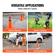 VEVOR Safety Cones, 4 Pack 18 ιντσών πτυσσόμενοι κώνοι κυκλοφορίας, κατασκευαστικοί κώνοι με ανακλαστικά κολάρα, φαρδιά βάση και τσάντα αποθήκευσης, για έλεγχο κυκλοφορίας, εκπαίδευση οδήγησης, χώροι στάθμευσης