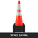 VEVOR 6Pack 36\&quot; Traffic Cones, Safety Road Parking Cone with Black Weighted Base, PVC Orange Traffic Safety Cones, Hazard Cones Reflektive Collars for Construction Traffic Parking