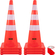 VEVOR Safety Cones Κώνοι κυκλοφορίας 6 x 36&quot; Πορτοκαλί αντανακλαστικοί κώνοι δρόμου