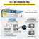 VEVOR Ultrasonic Cleaner, 36KHz~40KHz Ρυθμιζόμενη συχνότητα, 15L 220V, Υπερηχητικό μηχάνημα καθαρισμού με ψηφιακό χρονοδιακόπτη και θερμάστρα, Lab Sonic Cleaner για κέρματα γυαλιών ρολογιών κοσμημάτων, FCC/CE/RoHS