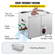 VEVOR Ultrasonic Cleaner, 36KHz~40KHz Ρυθμιζόμενη συχνότητα, 15L 220V, Υπερηχητικό μηχάνημα καθαρισμού με ψηφιακό χρονοδιακόπτη και θερμάστρα, Lab Sonic Cleaner για κέρματα γυαλιών ρολογιών κοσμημάτων, FCC/CE/RoHS