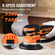 VEVOR Random Orbital Sander 6&#039;&#039; Dual-Action Sander 10 PCS Sandpapers 6 Speeds
