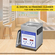 VEVOR Digital Ultrasonic Cleaner 2L Ultrasonic Cleaning Machine 40kHz Sonic Cleaner Machine 316 &amp; 304 Inox Steel Ultrasonic Cleaner Machine with Heater &amp; Timer for Cleaning Jewelry Glasses Watch
