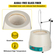 VEVOR 2000ML Magnetic Stirrer Heating Mantle 450W Electric Digital Heating Mantle Lab Equipment Στρογγυλό κάτω μέρος για θέρμανση και ανάδευση υγρών