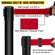VEVOR Crowd Control Barriers Line Dividers 4PCS Μαύροι πόλοι με ένα πλαίσιο πινακίδας