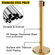 VEVOR Stanchion Post Barriers 4-σετ διαχωριστικά γραμμής, ορθοστάτες από ανοξείδωτο χάλυβα με 6,6 κόκκινες αναδιπλούμενες ζώνες, ορθοστάτες με πλαίσιο μίας πινακίδας, 34,6 ορθοστάτες ασφαλείας ουράς (χρυσός)