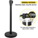 VEVOR Crowd Control Stanchion Stanchion Σετ 8 τεμαχίων με μαύρη ζώνη 6,6 ft/2 m