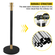 VEVOR Crowd Control Stanchion Stanchion Σετ 6 τεμαχίων με μαύρο βελούδινο σχοινί