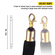 VEVOR Crowd Control Stanchion Stanchion Σετ 6 τεμαχίων με μαύρο βελούδινο σχοινί