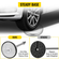 VEVOR Crowd Control Stanchion, Σετ 2 τεμαχίων Stanchion Set, Stanchion Set με 6,6 ft/2 m Μαύρη ανασυρόμενη ζώνη, Silver Crowd Control Barrier με σκυρόδεμα και μεταλλική βάση – Συναρμολόγηση Easy Connect