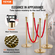 VEVOR Stanchion Post με Velvet Rope, 6 Pack Crowd Control Stanchion with 4PCS 5FT Red Velvet Ropes, inox Queue Barrier Line Divier with fillable Base &amp; Ball Top for Wedding Museum Party