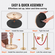 VEVOR Stanchion Post με Velvet Rope, 6 Pack Crowd Control Stanchion with 4PCS 5FT Red Velvet Ropes, inox Queue Barrier Line Divier with fillable Base &amp; Ball Top for Wedding Museum Party