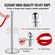 VEVOR Stanchion Post με Velvet Rope, 4-pack Crowd Control Stanchion with 2PCS 5FT Red Velvet Ropes, inox Queue Barrier Line Divier with fillable Plastic Base, Ball Top for Wedding Museum