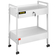 VEVOR Lab Cart, 2 Tiers Stainless Steel Utility Cart Ιατρικό καλάθι 2 συρταριών Rolling Lab Cart White Paint Cart σερβιρίσματος με τροχίσκους 360° για Εργαστήριο Νοσοκομείο Οδοντιατρικό Γραφείο Σαλόνι ομορφιάς