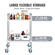 VEVOR Lab Rolling Cart, 2-ράφι από ανοξείδωτο ατσάλι, καρότσι σερβιρίσματος εργαστηρίου με περιστρεφόμενους τροχούς, Dental Utility Cart for Clinic, Lab, Hospital, Salon, 15,16&quot;x21,57&quot;x34,06